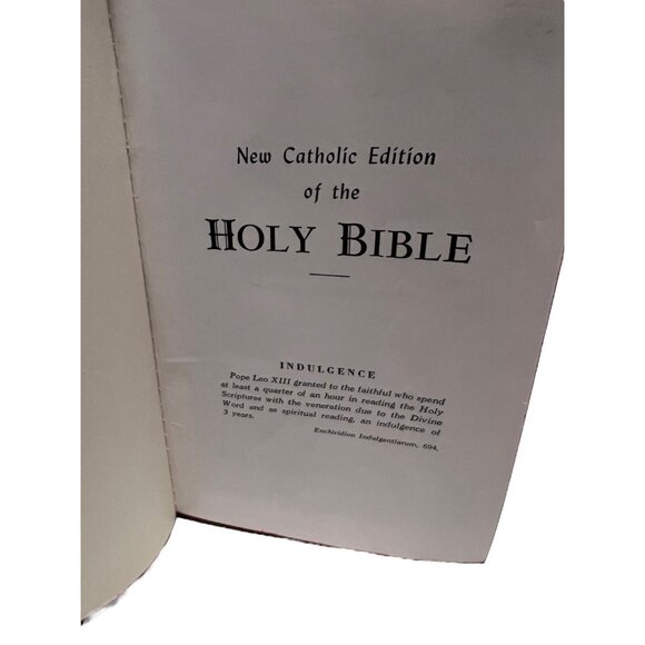 Vintage Holy Bible Cedar Box Union Made United Brotherhood Of Carpenters w/Bible - Picture 12 of 16